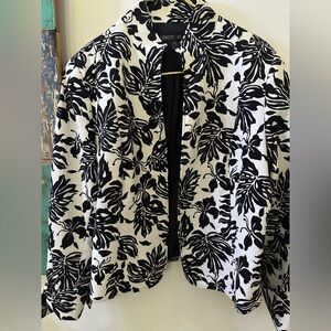 Lafayette 148 sz14 Tropical Jacket Career or Cruise, Wrinkle free, retails $700+